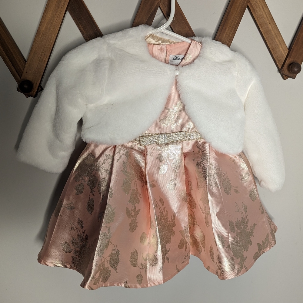 Lots of love by speechless sparkly pink baby dress